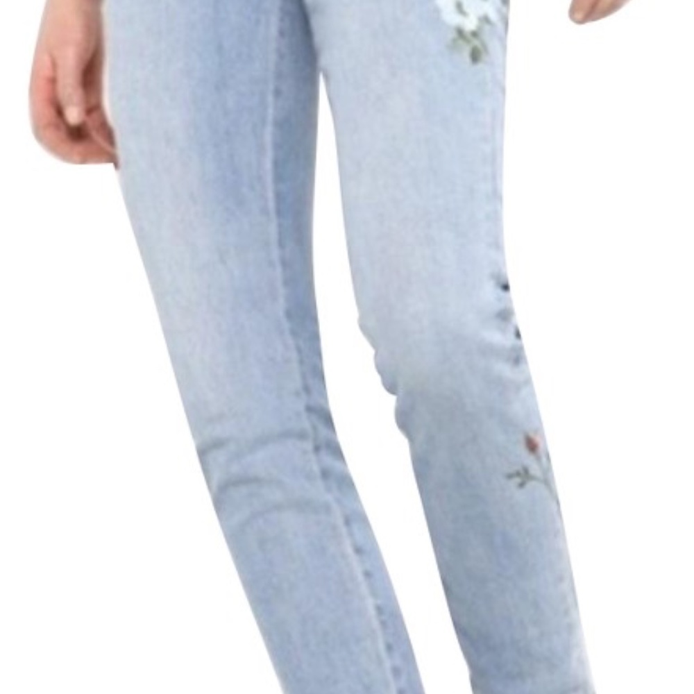 NEW Levi's Limited Edition Poppy Embroidered Jeans 26 - Picture 9 of 13